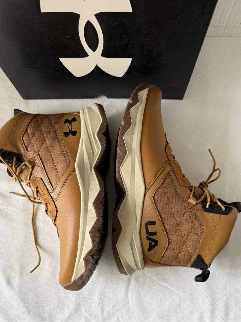 Under Armour UA Stellar G2 Tactical Boots Mens Size 11 3025578-200 Brown New - Picture 9 of 10